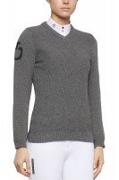 CT V-Neck Seed Stitch Sweater