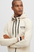 BOSS Herren Signature Stripe Zip-Sweater River