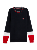 TH Herren Colorblock leichter Strickpullover