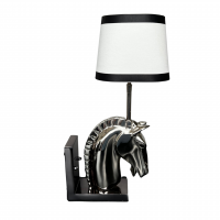 Wandlampe Chess Horse Black & White
