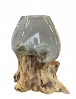 Dekoobjekt Wooden Glas