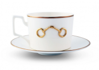 Kaffeetasse & Unterteller Windsor Gold