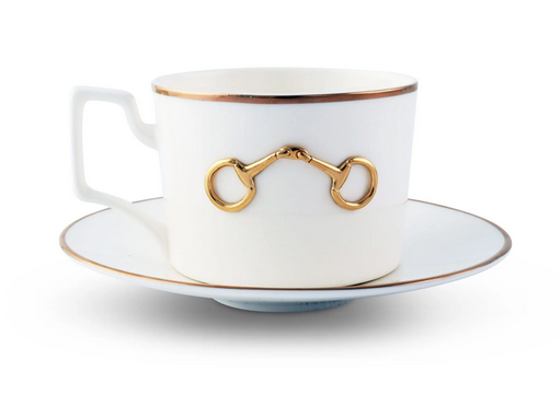 Kaffeetasse &amp; Unterteller Windsor Gold