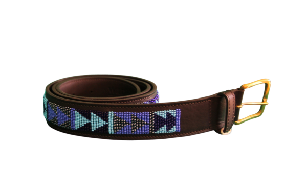 Beaded Belt Blue Passion